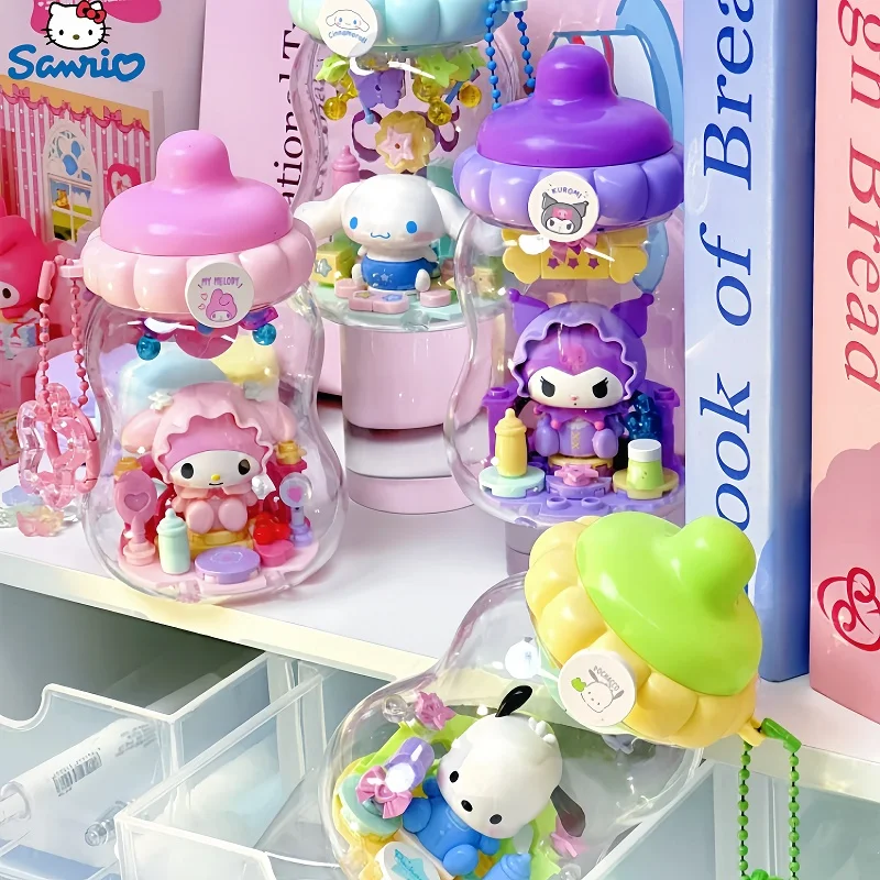 

Toptoy X Sanrio Family Ton Ton Bottle Series Blind Box Toys Kuromi My Melody Cinnamoroll Pochacco Desktop Ornament Toys Gifts