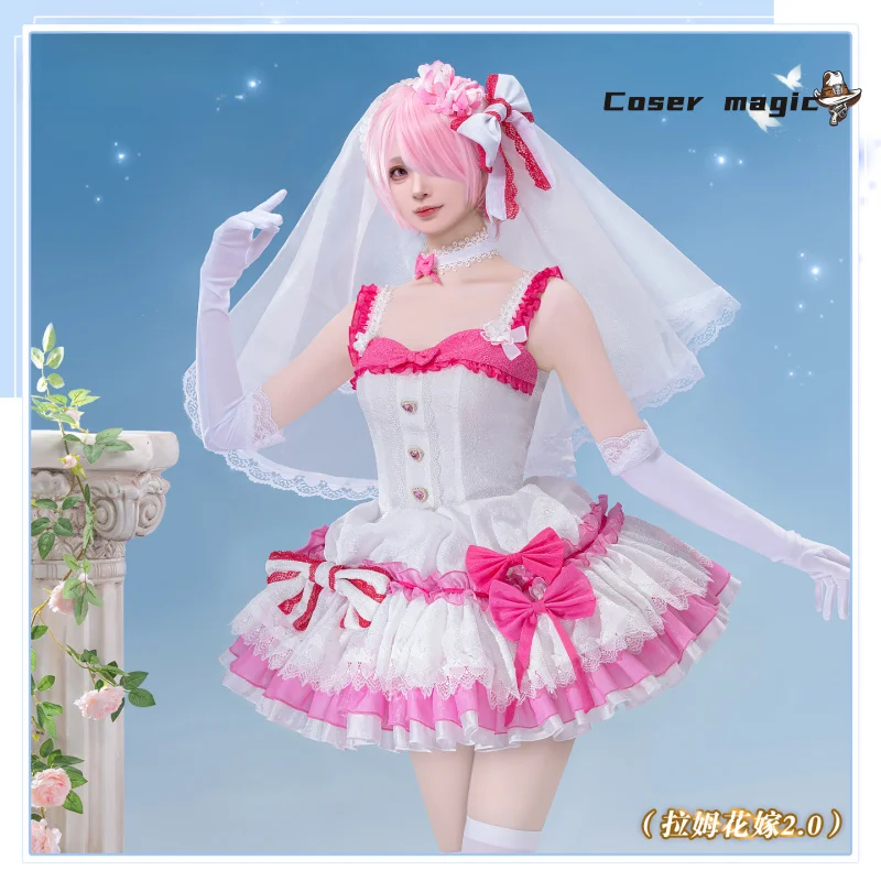 

Anime Re:Life in a different world from zero Rem Ram Emilia Cosplay Costume Uniform Halloween Carnival Party Christmas Play Role