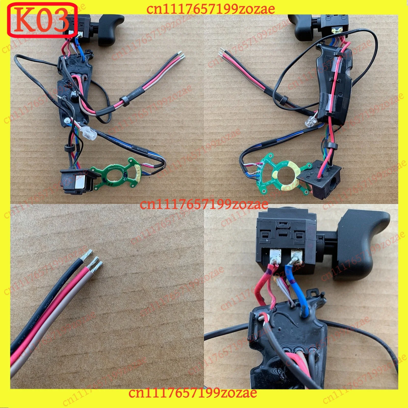 k3 Main Control Switch Assembly Circuit Board, Compatible for Milwaukee M18 2829 Auto Parts