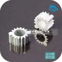 5pcs/50pcs F type New metal packaging tube Transistor op amp Aluminum alloy heat sink Small radiator Inner diameter 8mm