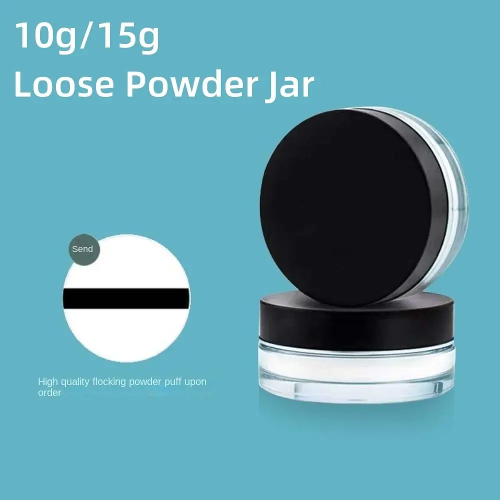 Reusable 10g/15g Loose Powder Jar Plastic Mini Size Cosmetics Container Pink Mirror Bulk Powder Box Gift