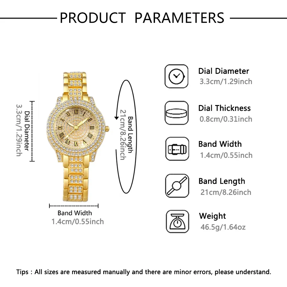 Women's Fashionable and Elegant Quartz Watches, Necklaces, Rings, Earrings, Valentine's Day, Easter, Halloween, Ramadan