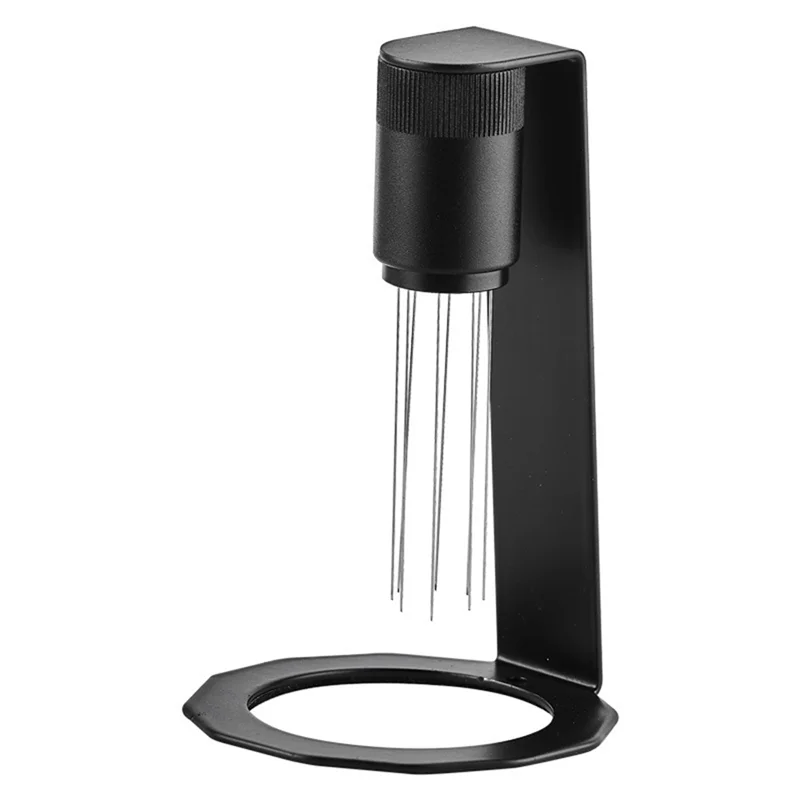 【ABODE】Coffee Stirrer Needle With Base Distribution Tool With Base For Anti Slip Handle Coffee Powder Hand Tamper Distributor