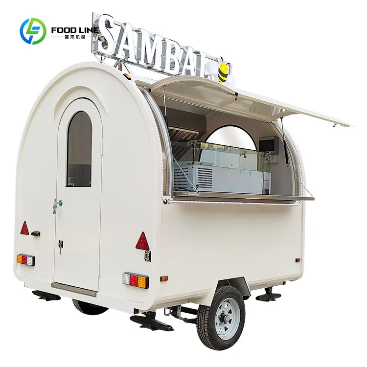 شاحنات الطعام بسعر المصنع، مطبخ الطعام المتنقل مع معدات كاملة مع مقطورات تقديم الطعام المعتمدة من CE للبيع