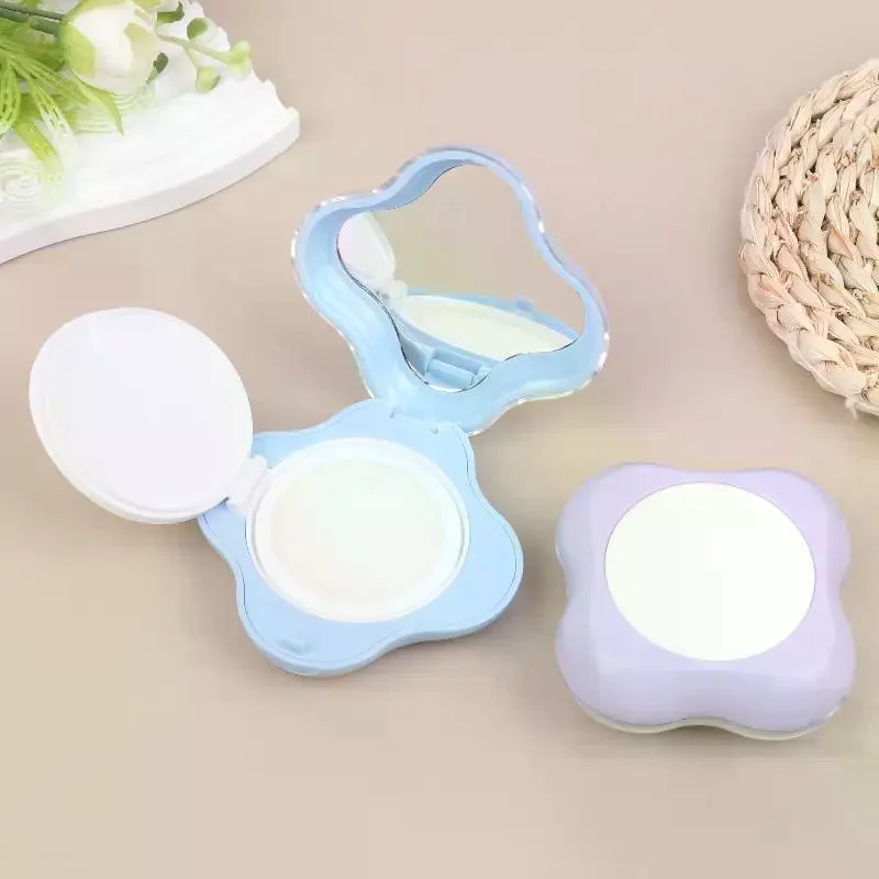 Air Cushion Foundation DIY Box Mini Cute Empty Puff Box Portable Mirror For Bb Cream Cosmetic Makeup Case Container With Sponge