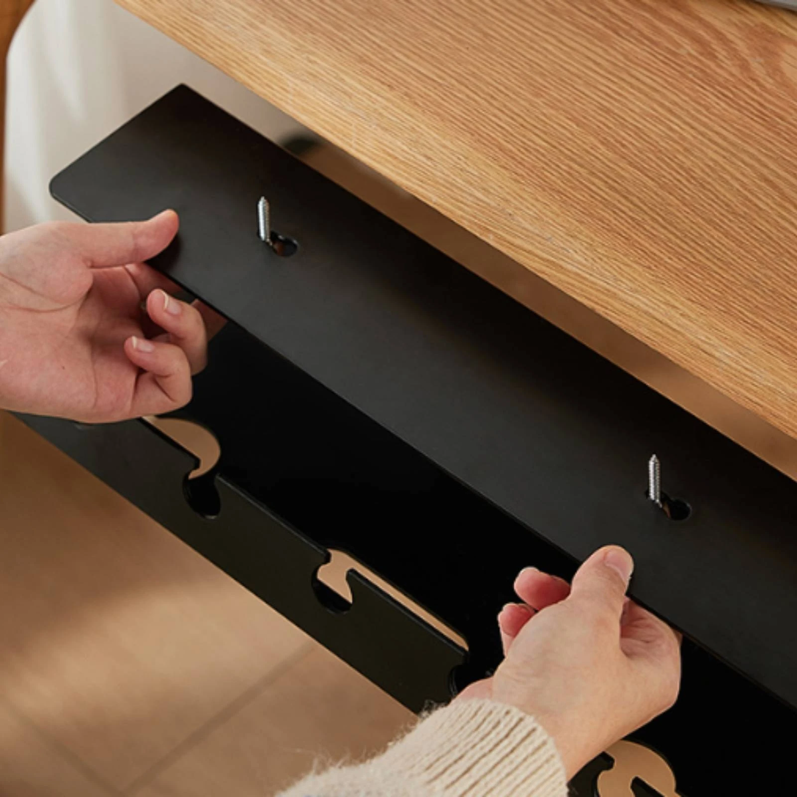 Power Strip Desk - Bandeja de organização de cabos para