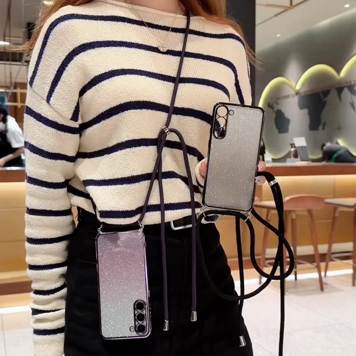 Hängendes Seil blinkende Handyhülle für Xiaomi Redmi 14C 13X 13C 12C 10C 10A 9C 9A A5 A3 A1 Plus stoßfeste Schutzhülle