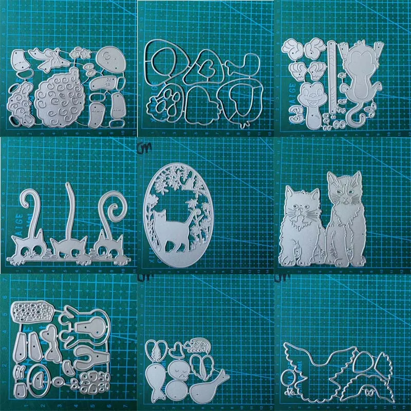 Zwierzę ptak kot metalowe matryce do wycinania formy Scrapbooking dekoracja papier rzemiosło nóż forma ostrze dziurkacz szablon szablony do