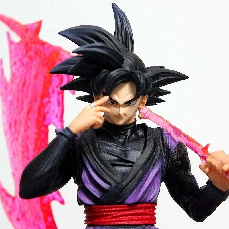 

Коллекционная фигурка Dragon Ball Super: Замасу и Гоку Блэк Супер Сайян Розэ с двумя сменными головами, аниме-фигурка, украшение для рабочего стола, подарок
