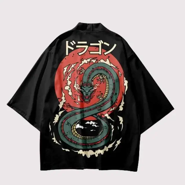 

Kimono Cape, 2D Anime Japanese Cardigan, Short-sleeved T-shirt