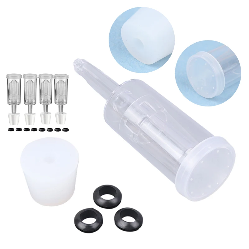 Three-Piece Airlock One-Way Air Lock Brewing Barrel Exhaust Valve Fermentation Wine Beer Making Water Sealed Check Valve Tool