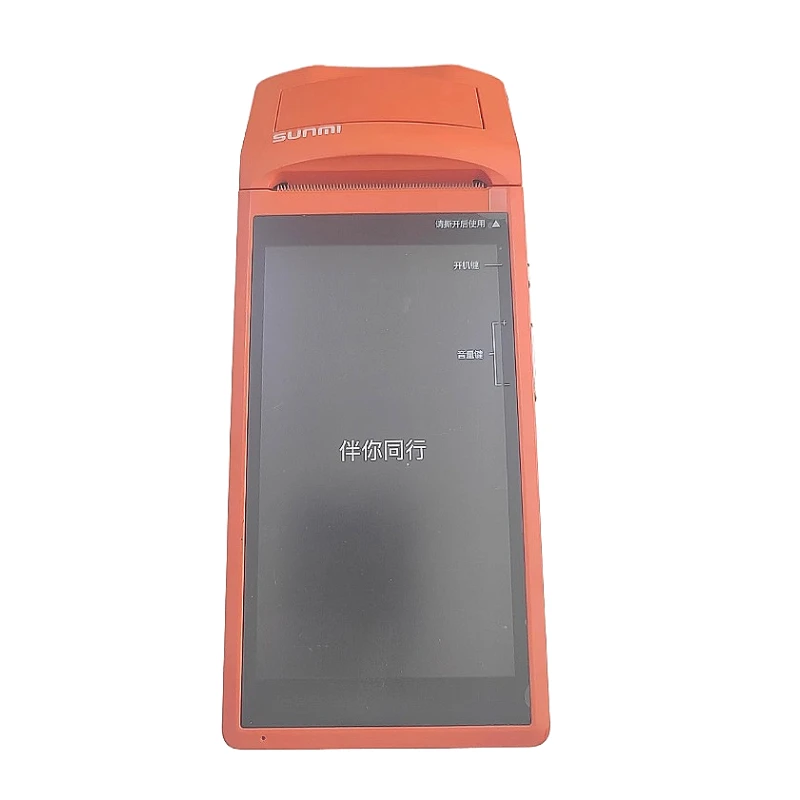 USED V1 Android 5.1 WCDMA 3G Portable handheld Pos Terminal With Printer For Online Ordering 514+4 ram open version cheap pos