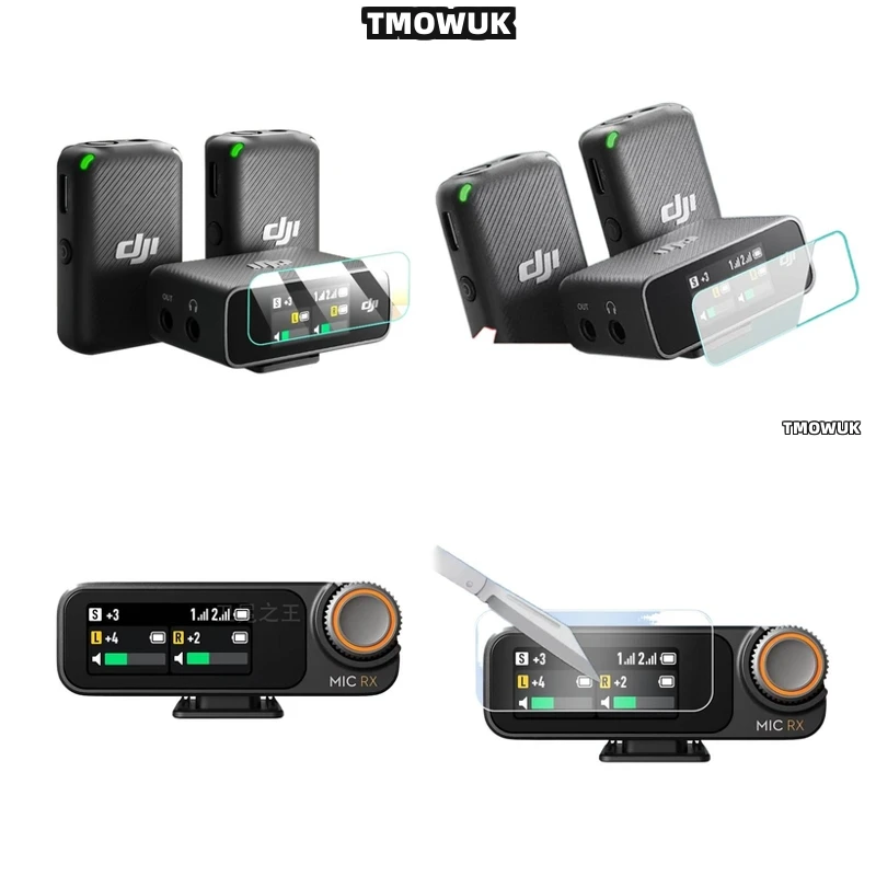 

For DJI Mic Mic 2 Protective Film, Ultra Clear Tempered Glass Screen Guard