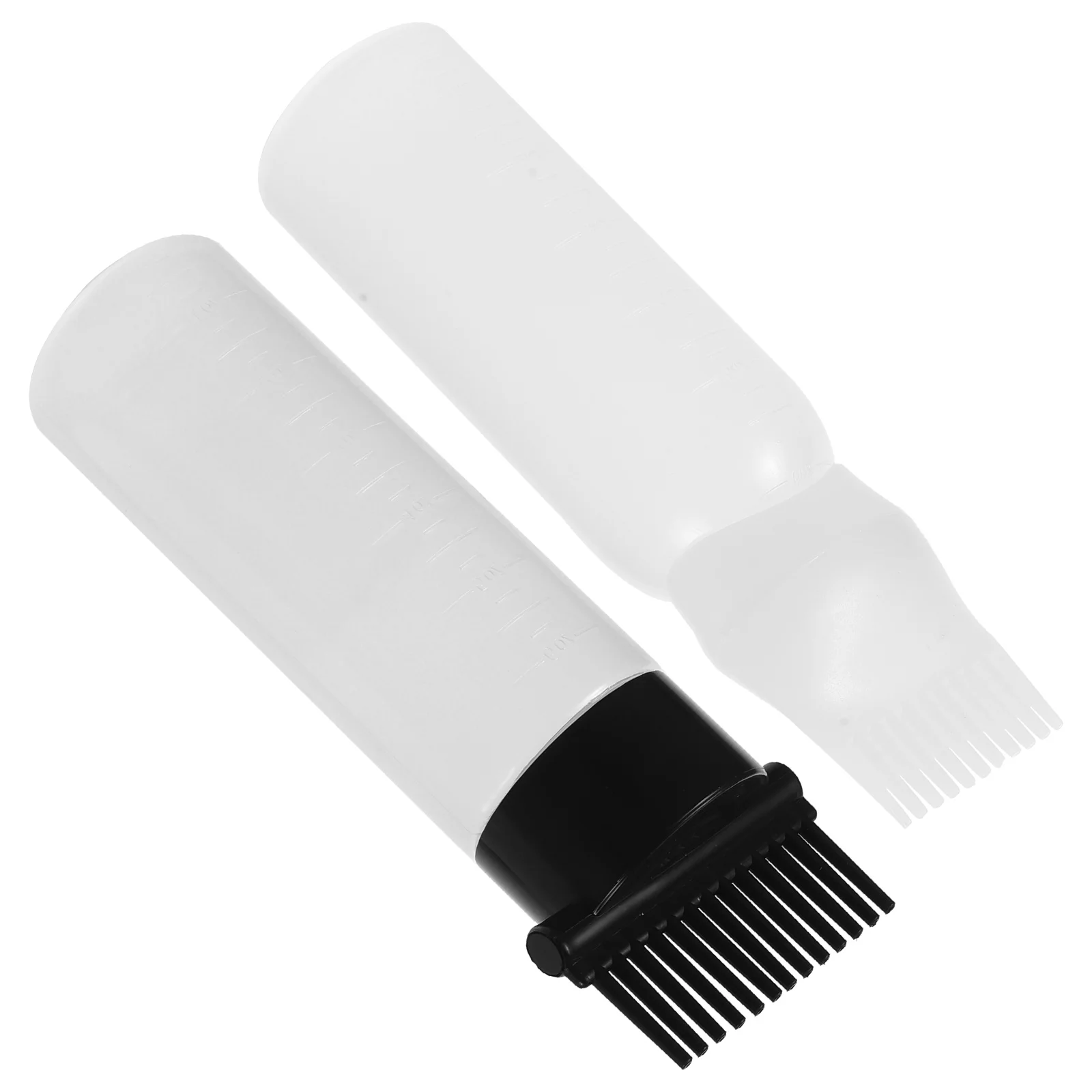 

2 Pcs Hair Combs Dye Bottle Massage Oil Applicator Oiling for Root Dispenser Scalp