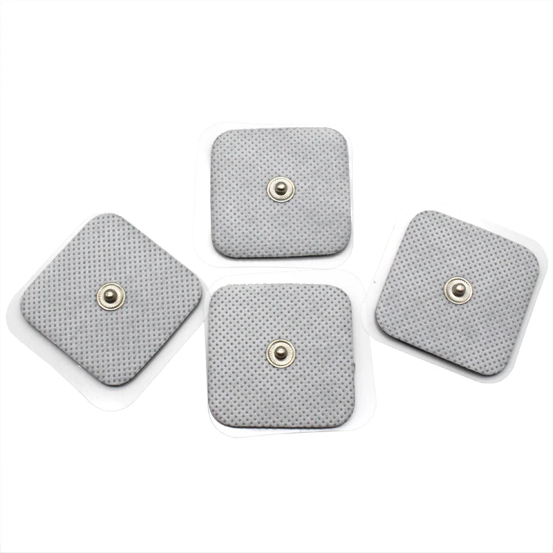 Non-woven Self Adhesive Replacement Electrode Pad  for Tens Digital Therapy Machine Massager 4*4cm Nerve Stimulator