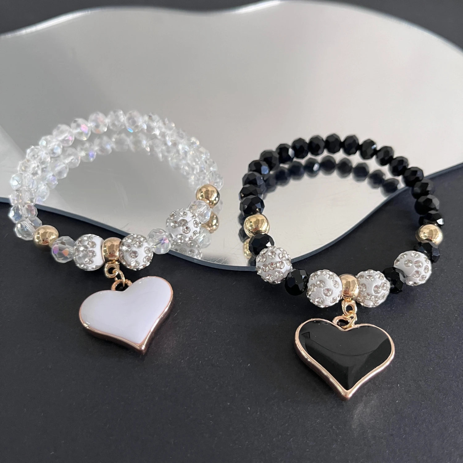 lovers bracelet heart-shaped Valentine's Day bead bracelet suitable for Valentine's Day gifts