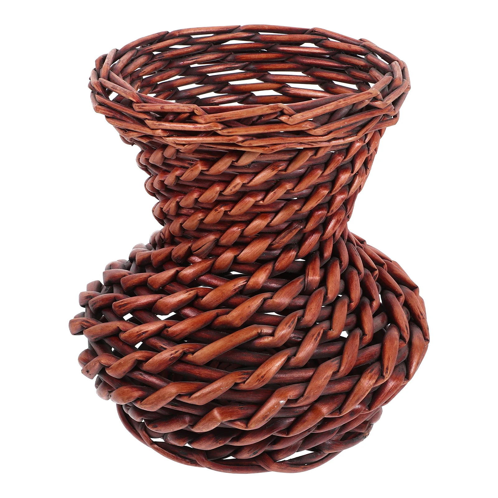 

Woven Flower Wicker Planter Woven Flower Holder for Dried Artificial Flowers Home Garden Decoration Wedding Centerpiece