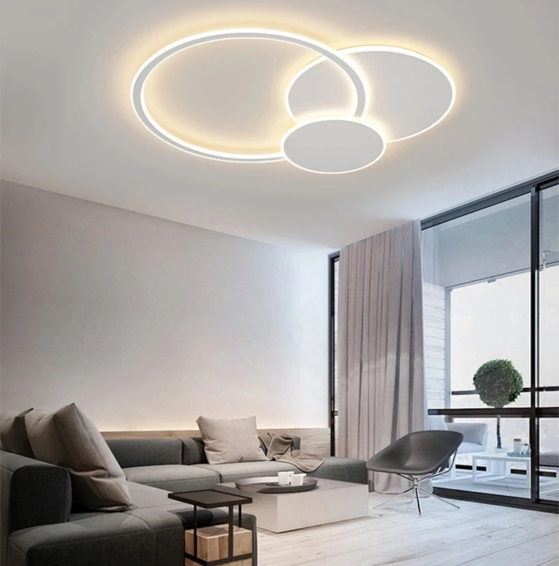 

Led Ceiling Lamps For Living Room Bedroom Study Originality Circular Home Decorative Indoor Ultra Thin Ceiling Lighting Fixture