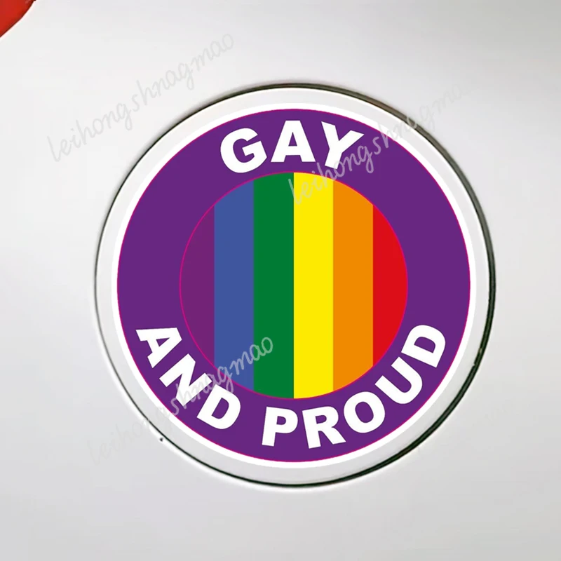 

Gay and Rainbow Pride Flag Car Stickers Notebook Windshield Luggage Scratches Coverage Decoration Accessories Vinyl Stickers