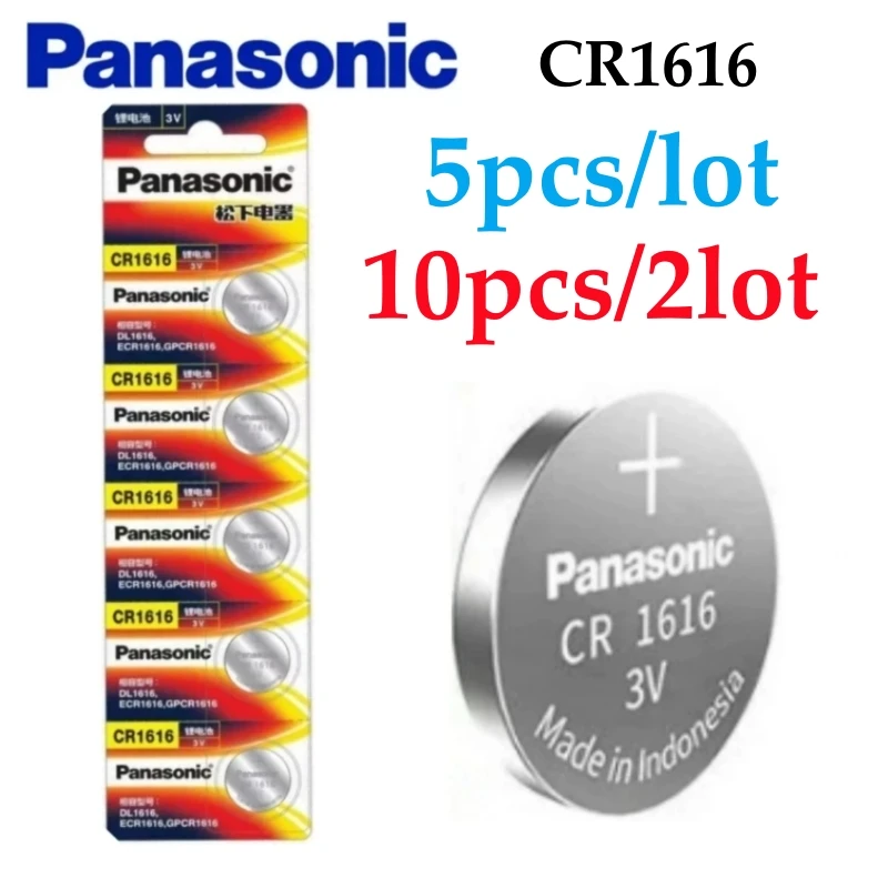 5-30pcs Original Panasonic 3V CR1616 CR 1616 Button Batteries Cell Coin Lithium Battery For Watch Electronic Toy Calculators