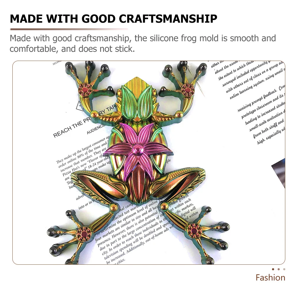 

Frog Silicone Mold 3D Diy Craft Flexible Non-Stick Epoxy Resin Casting Molds For Kids Adults Handicraft Making Kit