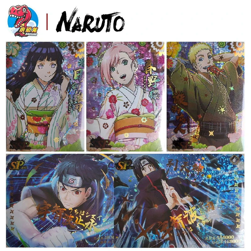 Little Dinosaur Naruto Thirteen Bullets Ssp-Sp Series Anime Character Haruno Sakura Hyuuga Hinata Uzumaki Naruto Collection Card