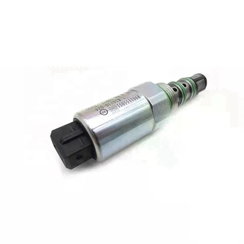 

#709Q R901155051 Hydraulic Pump Solenoid Valve Excavator Parts for Rexroth DX140 DX215 DX225 DX380 DX350 (Silver & Black)