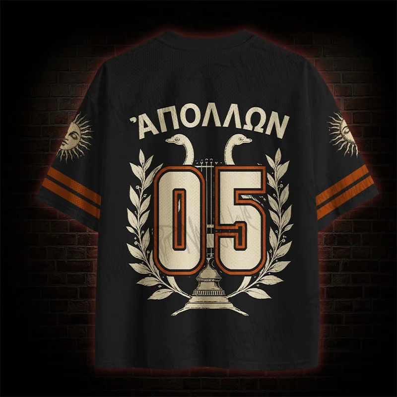 2026 New Nordic Mythical Theme Sports Fashion Short Sleeve V-neck Street View Clothing Mythical Fan Gifts T-shirt