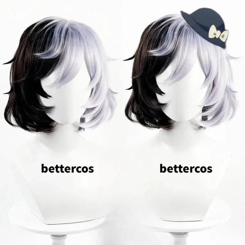 Peluca de Cosplay Yumeno Kyusaku, pelucas de pelo sintético resistentes al calor de Kyuusaku + gorro de peluca