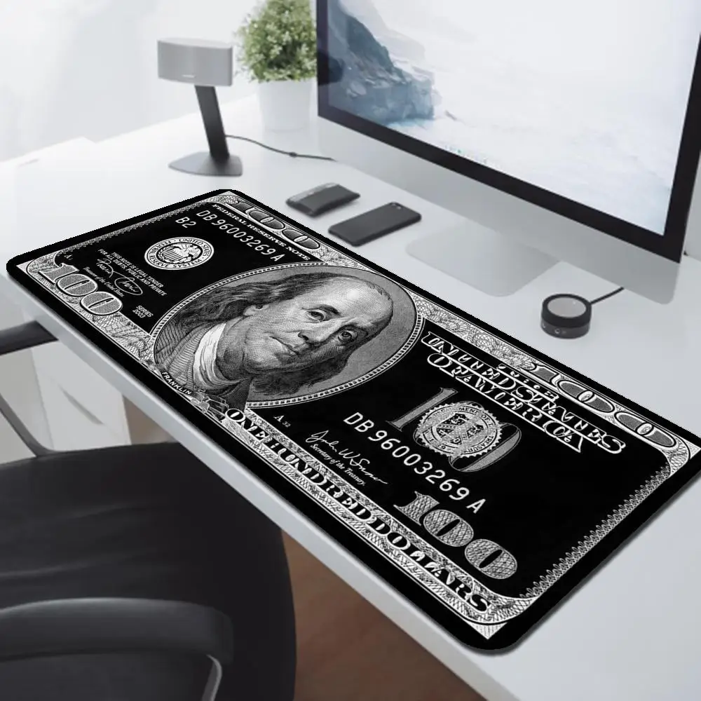 Gaming Laptop Dollar Printing Desk Mat Wrist Pad Mouse Pc Accessories Table Pads Deskmat Gamer Cabinet Keyboard Keycaps Mausepad