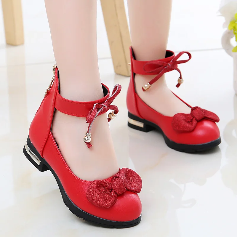 Baby Girls Princess Shoes Cute Kids Sandals Shiny Bow Stage Elegant Comfortable Catwalk Fashion Spring/summer Students