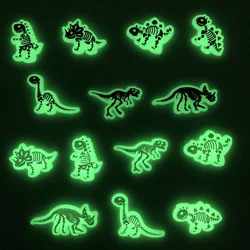 14Pcs Luminous Dinosaur Shoe Charms Decoration,charms for Crocs Charms Boys PVC Pins Decoration for Clog Shoes Bracelets