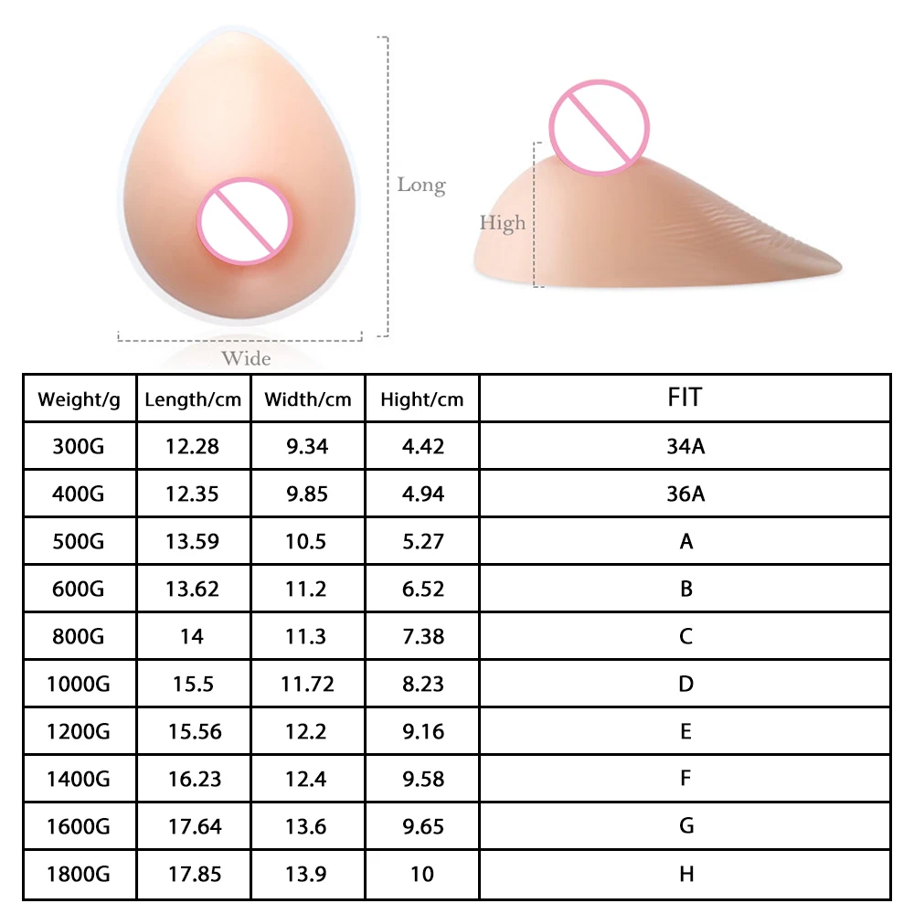 Realistic Self Adhesive Fake Boobs Silicone Breast Form Artificial Chest Crossdresser for Cosplay Drag Queen Shemale Transgender