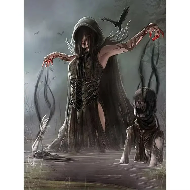quebra-cabeca-de-500-1000-1200-e-2000-pecas-mulher-gotica-misteriosa-com-olhos-escuros-e-renda-preta-para-atividade-relaxante-de-adultos