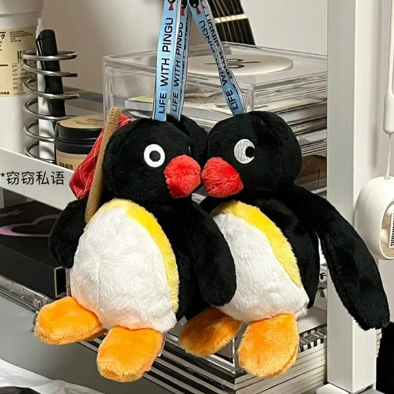 Genuine Pingu Plays My Day Fish Goose Series Plush Doll Action Figure Toy Model Cute Doll Kid Birthday Gift Toys