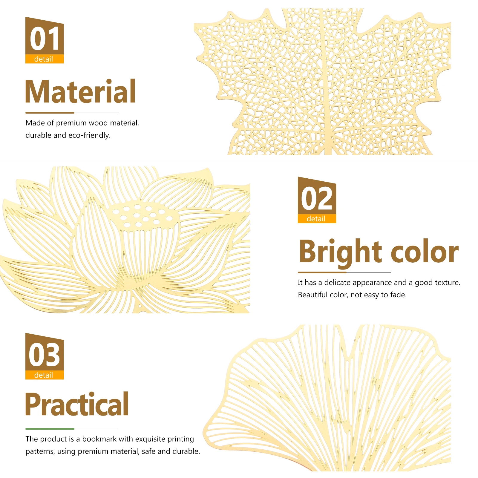 

3pcs Metal Bookmark Hollow Leaf Design Tassel For Students Readers Book Mark Brass Page Marker Chinese Style Bookmarks