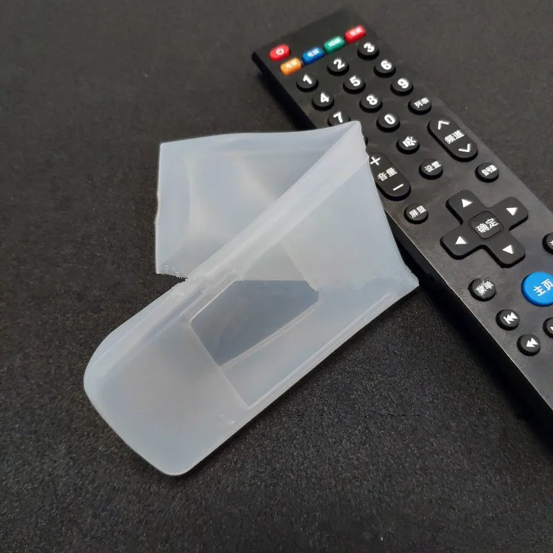 20x5x1.7cm Soft Silicone Remote Control Cover Case for TV Transparent Dustproof Remote Protective Sheath Sleeve Storage Bag