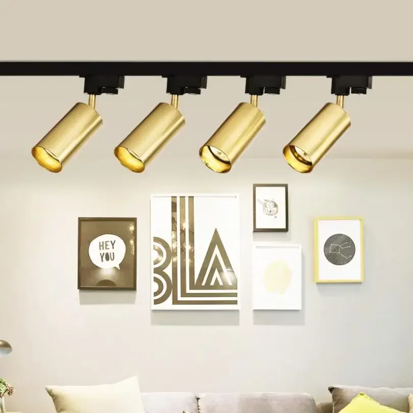 Led أضواء المسارات GU10 5 واط الألومنيوم سقف السكك الحديدية الحديثة تتبع ضوء فيديكس متجر الملابس الأضواء للمنزل بهو مصابيح المطبخ