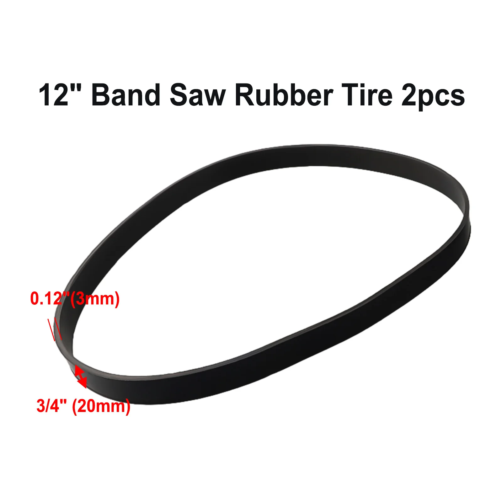 2pcs Bandsaw Bands Rubbers Tire Woodworking Tools Spares Parts For 8 Inch 9 Inch 10 Inch 12 Inch 14 Inch Bands Saw Scroll Wheels