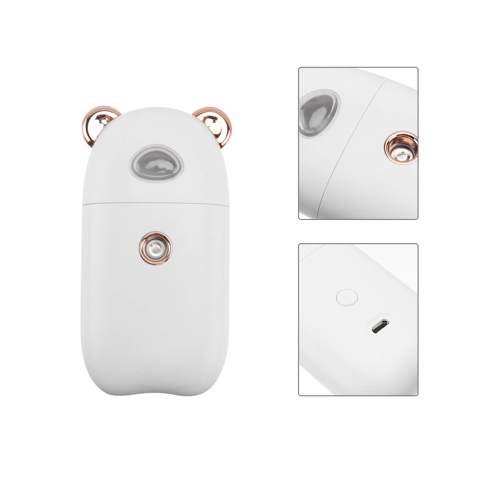 

Portable Nano H held Skin Humidifier USB Steamer Mist Sprayer For Home Nano Facial Office Use