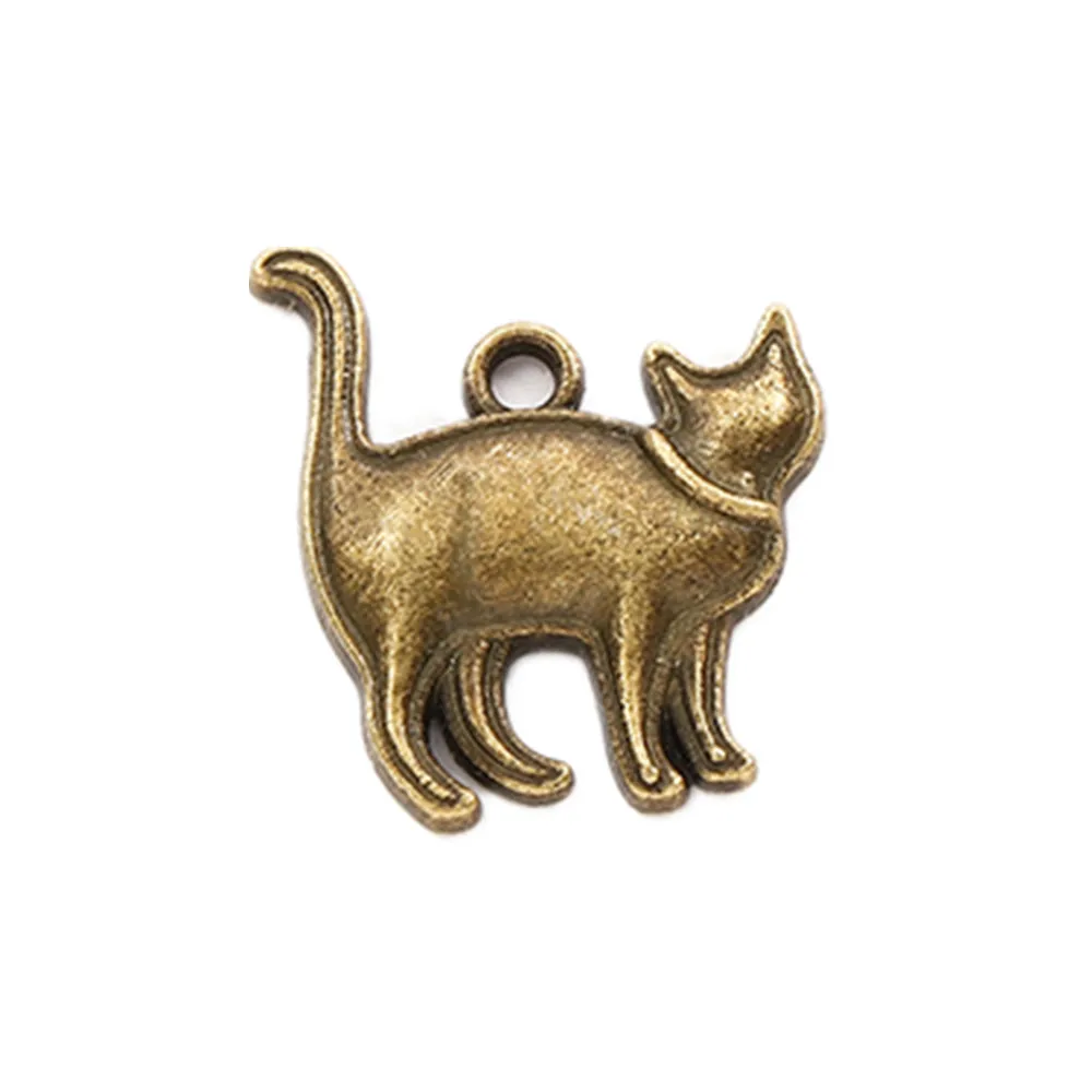 80pcs cat Craft Supplies Charms Pendants for DIY Crafting Jewelry Findings Making Accessory 463