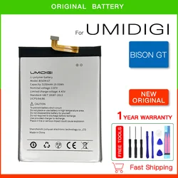 100% oryginalny bateria do wymiany do telefonu komórkowego 5150mAh BISON GT dla UMI UMIDIGI BISON Pro/GT 6.67 cal telefon Batteria