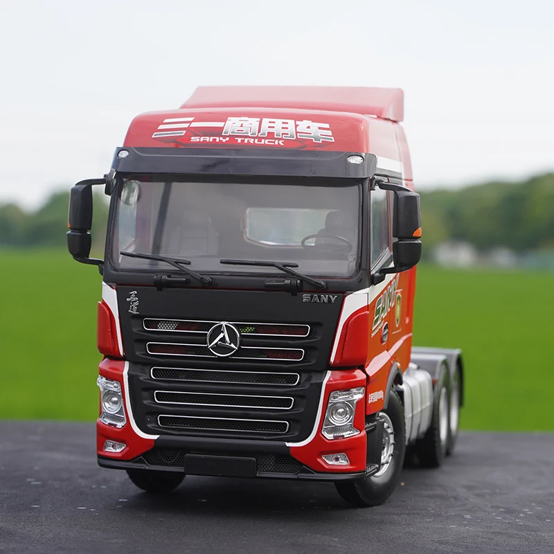 Tractor SANY Original 1:24, versión Yingjie, Tractor de aleación, camión pesado, vehículo de construcción, modelo, adorno de coche