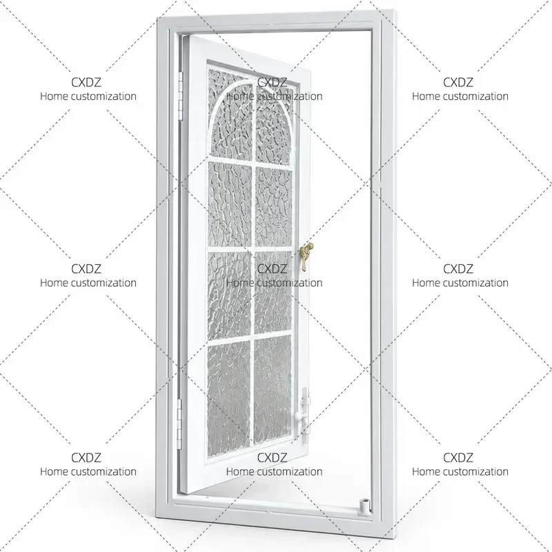 French Retro Style Iron Frame Windows for Bedroom Custom Soundproof Plastic Steel Window and Door Units Interior Home Decor