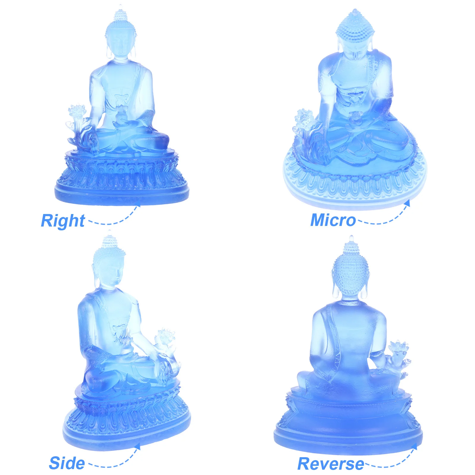 

Statue Resin Craft for Home Office Decor Meditation Space Zen Style Adornment Religious Centerpiece