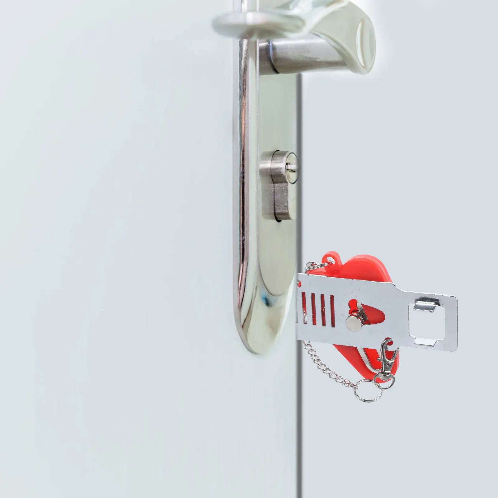 

Anti-Theft Portable Door Lock Chain Guard for Hotels Homes Rentals Prevent Unauthorized Entry Pets Door Chain Lock