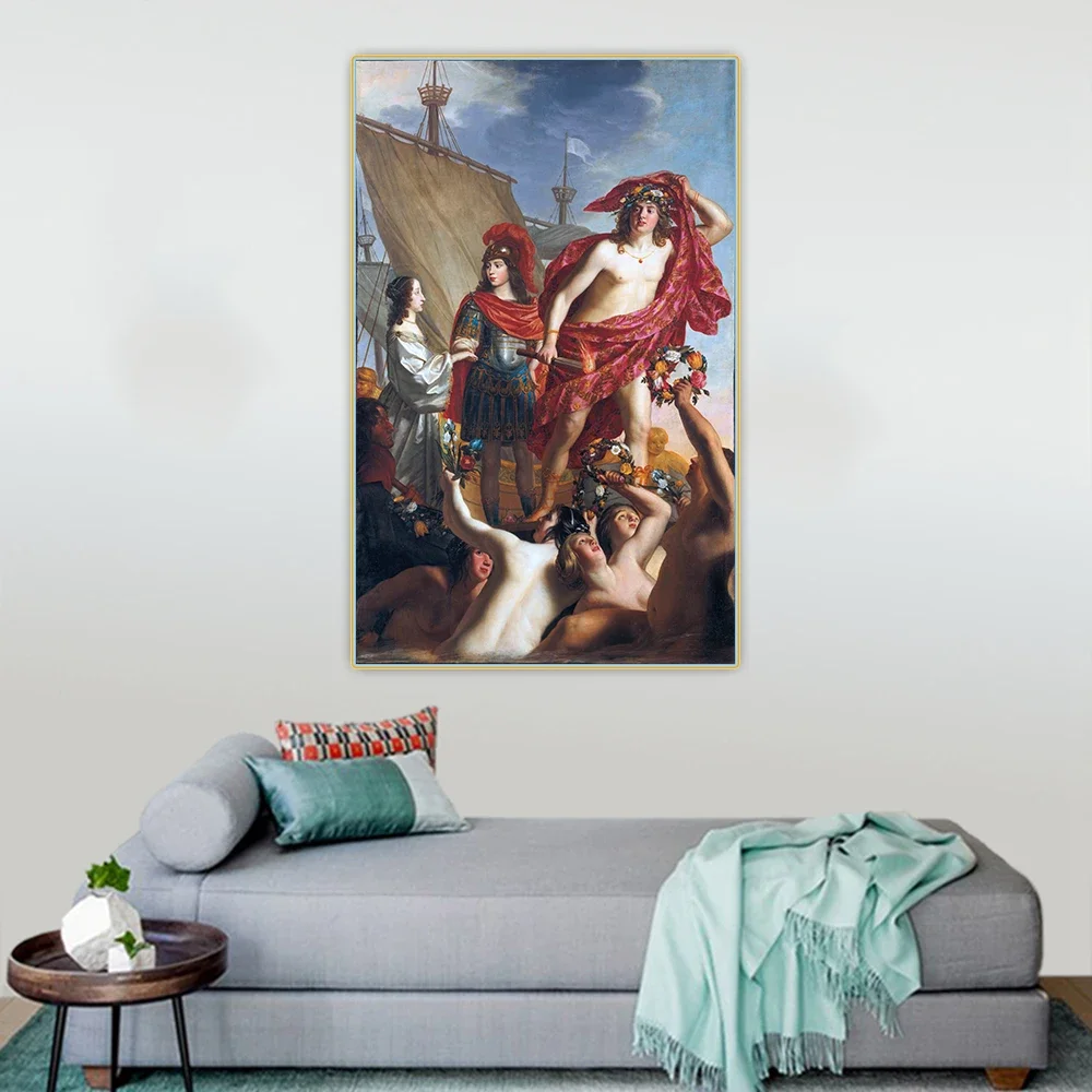 The debarkation of Mary Stuart, greeted by Willem II by Gerard van Honthorst Canvas Oil Painting Aesthetic Home Decoration