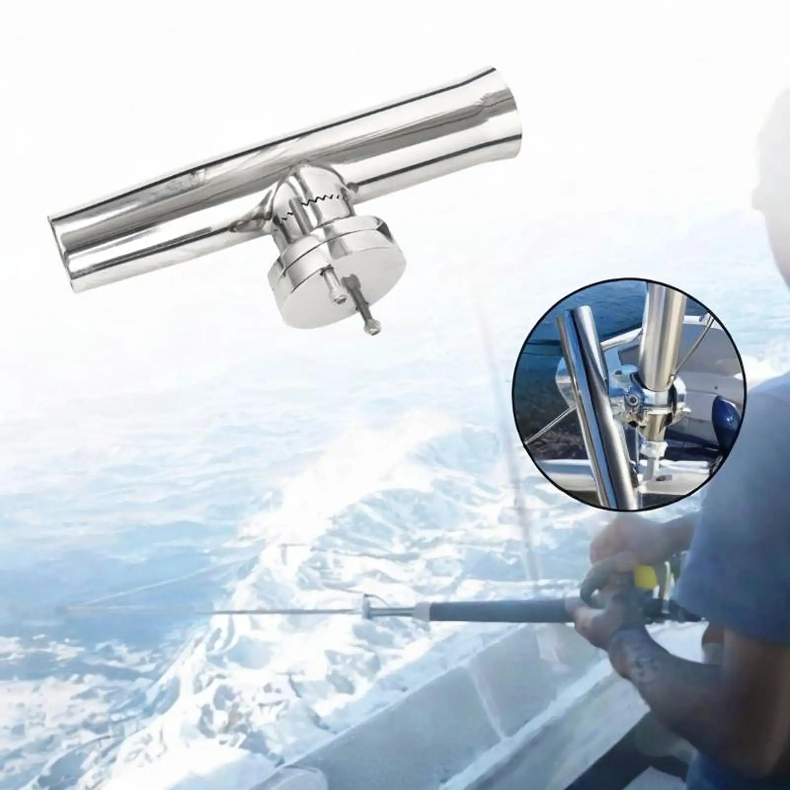

Fishing Rod Holder for Boat Easy Install Adjustable Sturdy Fishing Rod Stand