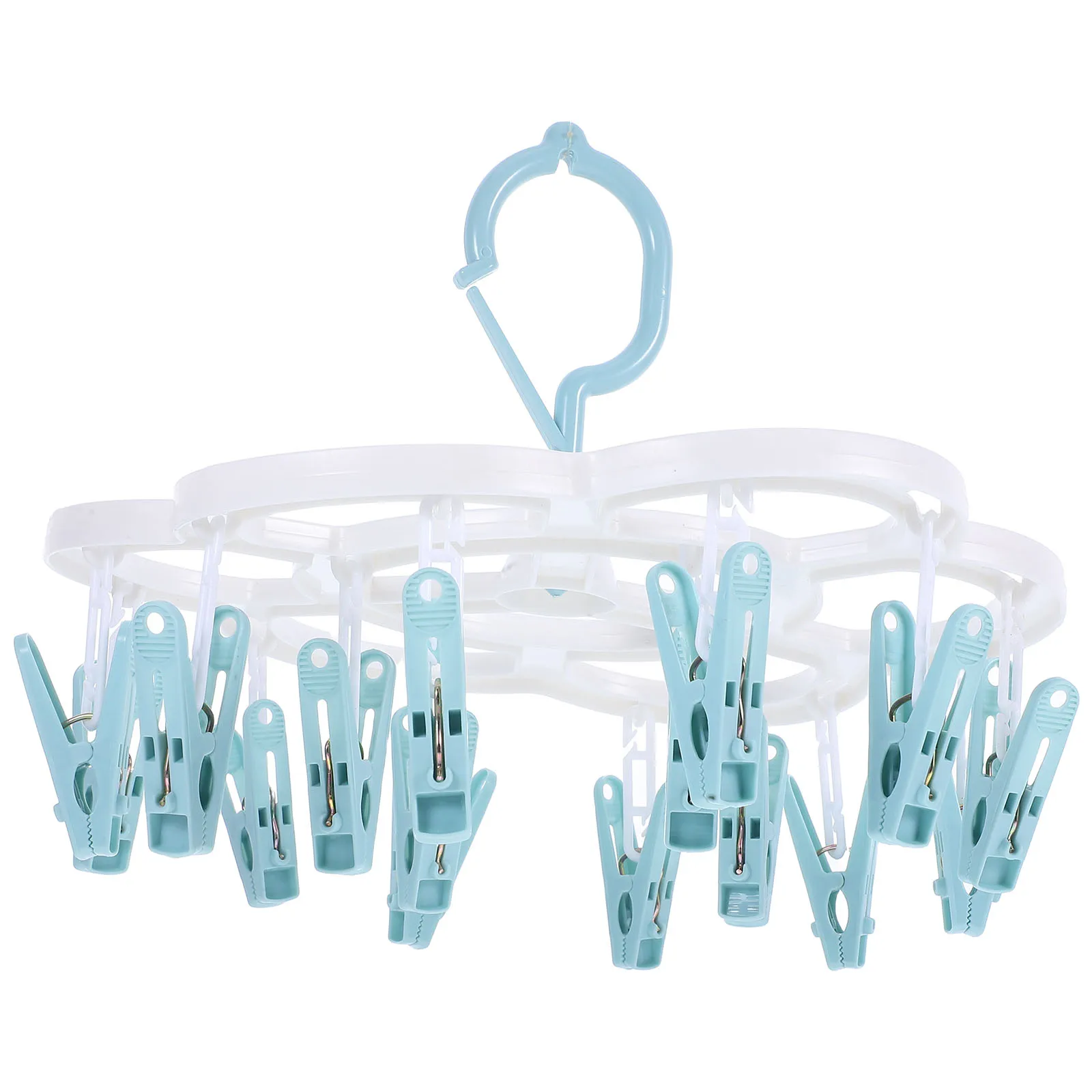 

1 pc Plum Sock Drying Rack Heat Resistant Clips Hanger Gloves Underwear Portable Clothes Line Laundry Home Use Storage
