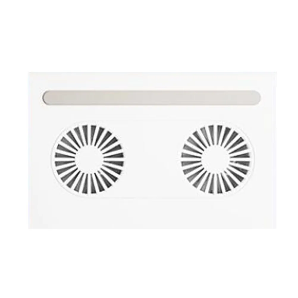 Dual Fan Laptop Air Cooler Stand 3800 Strong Ventilation Triangle Structural Stability Non-Slip Silicone Laptop Stand